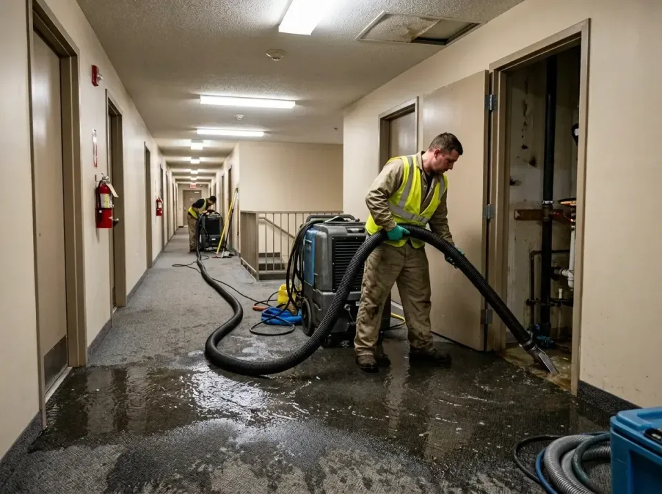 multi-unit-apartment-hallway-f-005 — frequently asked questions, Emergency Burst Pipe Water Extraction & Removal in Wimberle…